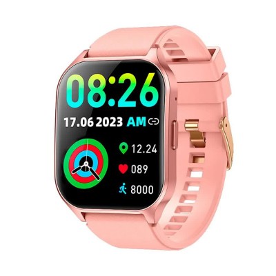 часовници,cool,curved,smartwatch,golden,(pink)
