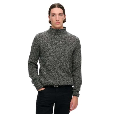 блуза,мъжки,пуловери,superdry,90s,high,neck,sweater,grey