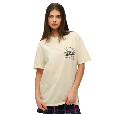 тениска,дамски,тениски,superdry,copper,label,chest,graphic,short,sleeve,t,shirt,beige,(rice,white)