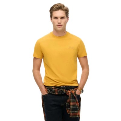 тениска,мъжки,тениски,superdry,essential,logo,emb,short,sleeve,t,shirt,yellow,orange,(winter,gold)