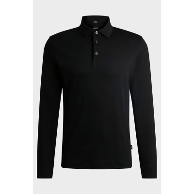дамски,блузи,с,яка,мъжки,блузи,с,яка,boss,h,pleins,17,long,sleeve,polo,black,(black)