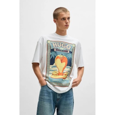 тениска,мъжки,тениски,hugo,dicobri,short,sleeve,t,shirt,white