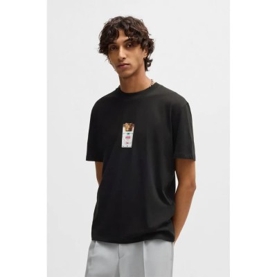 тениска,мъжки,тениски,hugo,dilesses,short,sleeve,t,shirt,black