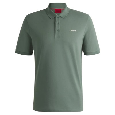 мъжки,блузи,с,яка,hugo,donos,short,sleeve,polo,open,green,(green)