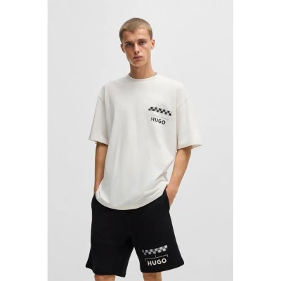 тениска,мъжки,тениски,hugo,drallie,short,sleeve,t,shirt,white