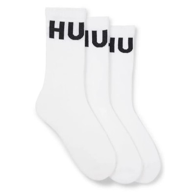 чорапи,мъжки,чорапи,дамски,чорапи,hugo,iconic,10267351,red,socks,3,pairs,white,(white)