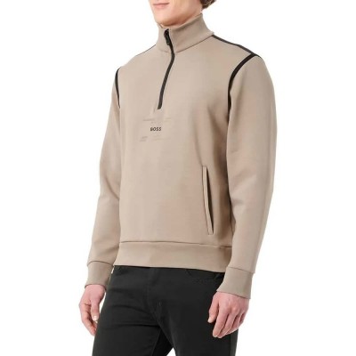 блуза,мъжки,пуловери,boss,sweat,tape,sweatshirt,light,pastel,green,(beige)