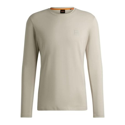 тениска,мъжки,тениски,boss,tacks,long,sleeve,t,shirt,beige,(light,beige)