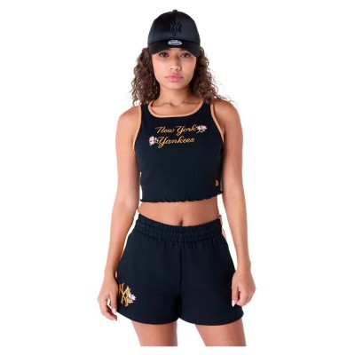 тениска,дамски,тениски,new,era,mlb,floral,rib,new,york,yankees,sleeveless,t,shirt,black,(blue,black)