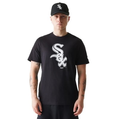 тениска,мъжки,тениски,new,era,mlb,regular,chicago,white,sox,short,sleeve,t,shirt,black,(black)