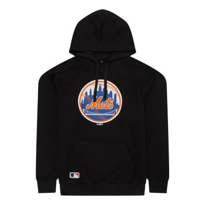 суичър,мъжки,пуловери,new,era,mlb,regular,new,york,mets,hoodie,black