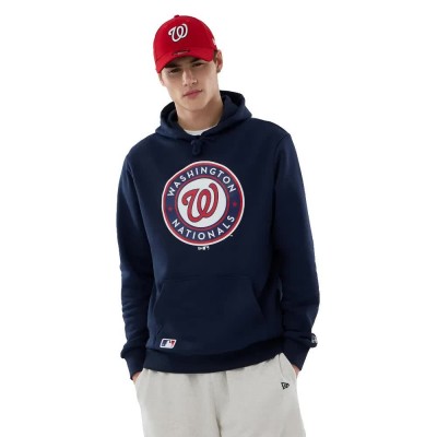 суичър,мъжки,пуловери,new,era,mlb,regular,washington,nationals,hoodie,blue,(dark,blue)