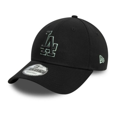 шапка,всички,шапки,new,era,team,outli9forty,la,dodgers,cap,black,(black)