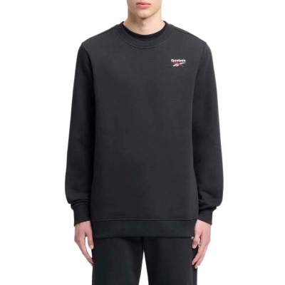 блуза,мъжки,пуловери,reebok,classics,identity,small,logo,sweatshirt,black