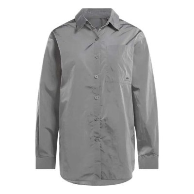 дамски,блузи,дамски,ризи,reebok,classics,studio,style,shirt,metallic,silver,(grey)