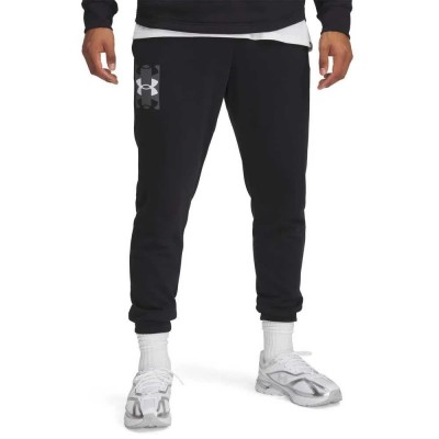 анцуг,мъжки,панталони,under,armour,rival,terry,logo,joggers,black,castlerock,white,(black)