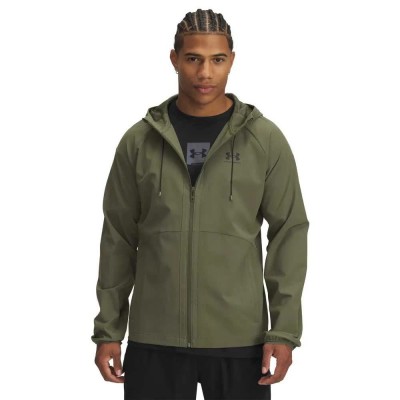 мъжки,якета,under,armour,stretch,woven,windbreaker,marine,od,green,black,(green)