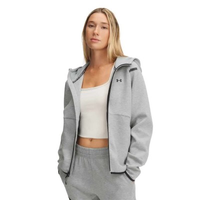 поларена,блуза,дамски,блузи,under,armour,unstoppable,fleece,full,zip,sweatshirt,silica,green,black,(grey)