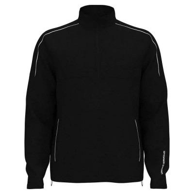 блуза,мъжки,пуловери,under,armour,golf,drive,wind,half,zip,sweatshirt,black,(black,white)