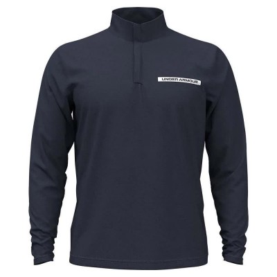 тениска,мъжки,пуловери,under,armour,golf,tee,to,green,half,zip,sweatshirt,blue,(midnight,navy,white)