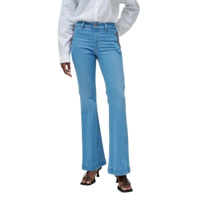 дънки,дамски,панталони,salsa,jeans,destiny,push,up,flare,fit,jeans,light,wash,(blue)