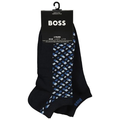 чорапи,мъжки,чорапи,boss,monogram,10263662,socks,2,pairs,blue,(medium,blue)
