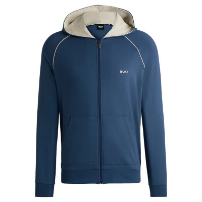 блуза,мъжки,пуловери,boss,mix&match,10259900,full,zip,sweatshirt,blue