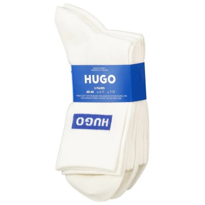 чорапи,мъжки,чорапи,hugo,50523025,socks,3,pairs,white,(white)