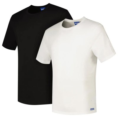 тениска,мъжки,тениски,hugo,naolo,blue,short,sleeve,t,shirt,2,units,white,black,(open,miscellaneous)