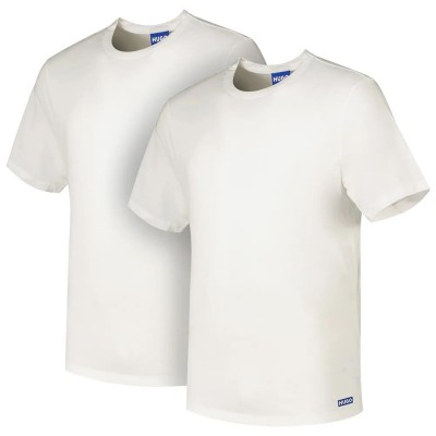 тениска,мъжки,тениски,hugo,naolo,blue,short,sleeve,t,shirt,2,units,white