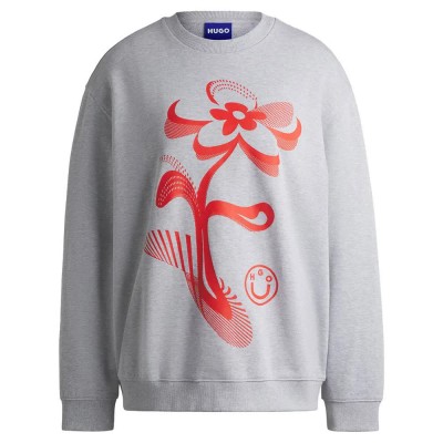 блуза,дамски,блузи,hugo,classic,b,1,sweatshirt,grey