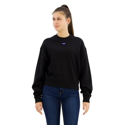 блуза,дамски,блузи,hugo,delessa,1,blue,sweatshirt,black,(black)