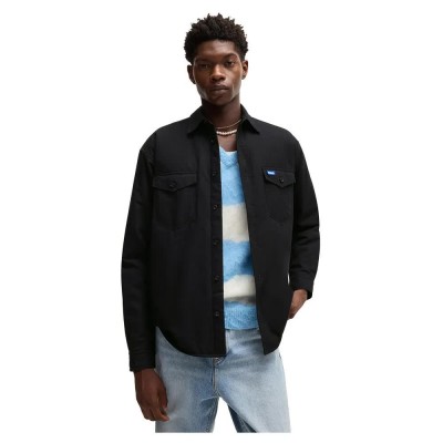 риза,с,дълъг,ръкав,мъжки,ризи,hugo,ebad,long,sleeve,shirt,black