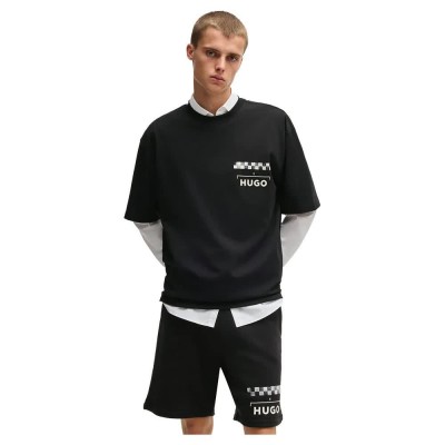 блуза,мъжки,пуловери,hugo,drallie,sweatshirt,black