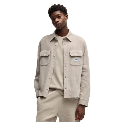 риза,с,дълъг,ръкав,мъжки,ризи,hugo,ekynone,long,sleeve,shirt,open,white,(beige)