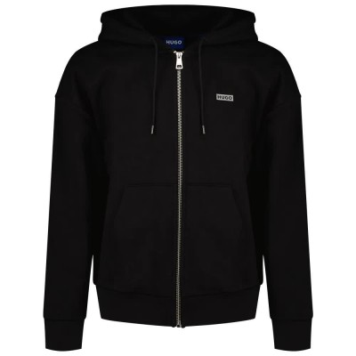 блуза,мъжки,пуловери,hugo,nardimez,10257685,blue,full,zip,sweatshirt,black,(black)