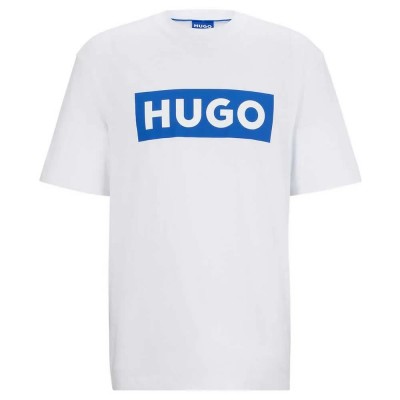тениска,мъжки,тениски,hugo,nico,blue,short,sleeve,t,shirt,white,(white)