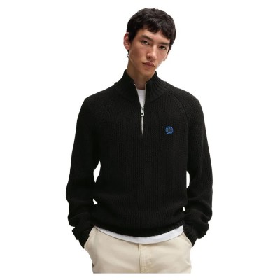 блуза,мъжки,пуловери,hugo,selioh,sweater,black