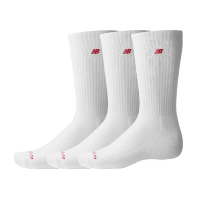 чорапи,мъжки,чорапи,new,balance,patch,logo,crew,socks,3,pairs,white,100,(white)