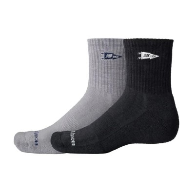 чорапи,мъжки,чорапи,new,balance,varsity,pennant,ankle,short,socks,2,pairs,black,grey,(asst2,colors,998)