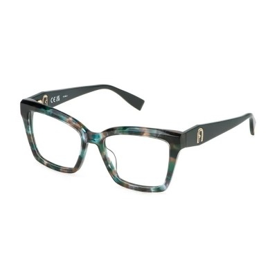 очила,furla,vfu823,53,mm,woman,glasses,shiny,green,havana,(green)