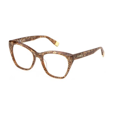 очила,furla,vfu825,53,mm,woman,glasses,brown,(shiny,havana,pearly)