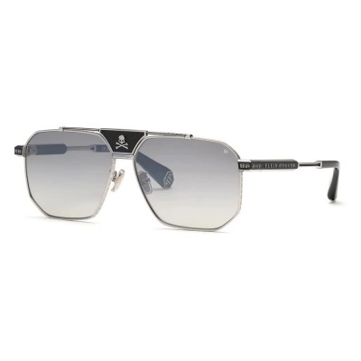 слънчеви,очила,слънчеви,очила,philipp,plein,plein,legacy,63,mm,sunglasses,black,(shiny,palladium,w,semi,matt,black,parts)