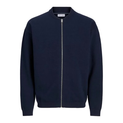 блуза,мъжки,пуловери,jack,&,jones,calvin,bomber,full,zip,sweater,sky,captain,(blue)