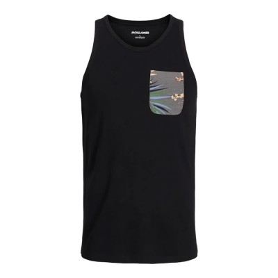 тениска,мъжки,тениски,jack,&,jones,hawaii,pocket,sleeveless,t,shirt,black,(black)