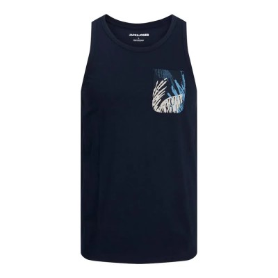 тениска,мъжки,тениски,jack,&,jones,hawaii,pocket,sleeveless,t,shirt,sky,captain,(blue)