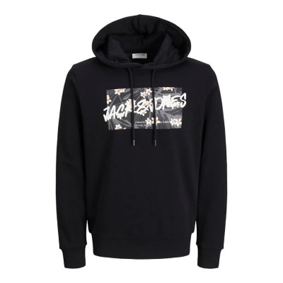 суичър,мъжки,пуловери,jack,&,jones,hawaii,shape,hoodie,black,(black)