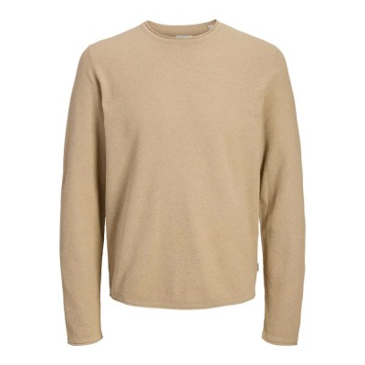 блуза,мъжки,пуловери,jack,&,jones,shawn,sweater,oxford,tan,(beige)