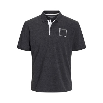 мъжки,блузи,с,яка,jack,&,jones,verner,short,sleeve,polo,black,(black,melange)