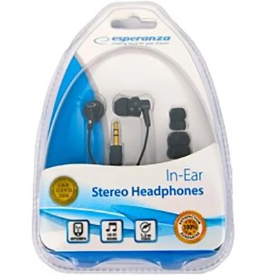 слушалки,слушалки,esperanza,eh124,earphones,black,(black)